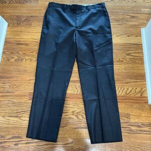 Santorelli ROMEO charcoal Flat Front Dress Pants. Size 36.